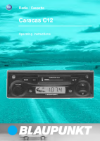Blaupunkt Caracas-C-12 - Owners Manual